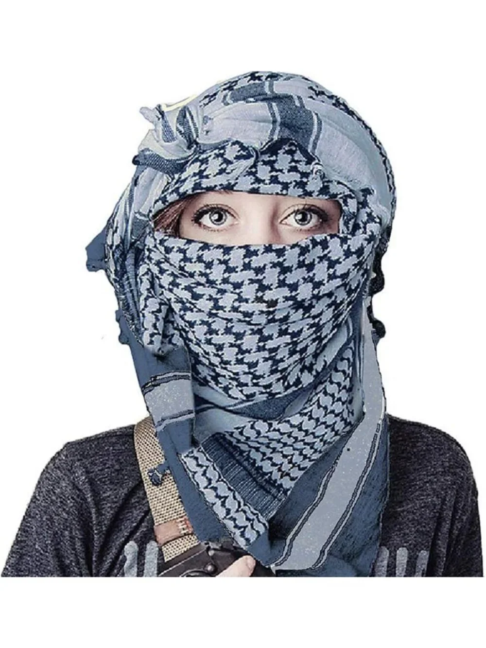 Tactical Desert Shemagh Scarf | 100% Cotton Keffiyeh Wrap for Men & Women